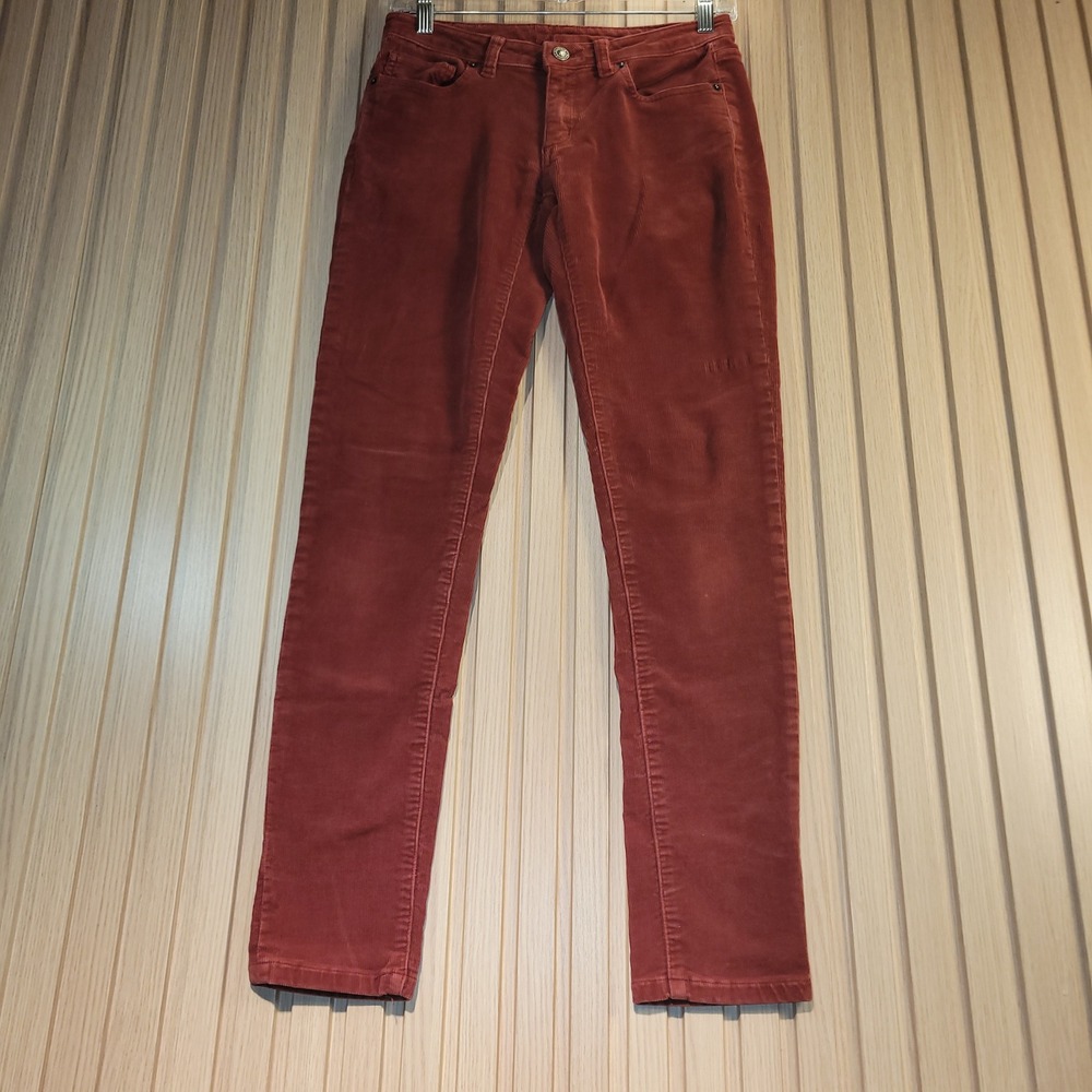 Patagonia Corduroy Pants Womens 25 Rust Red Excellent Slim Organic Cotton 55055